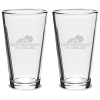 West Kentucky Community and Technical College 16oz. 2-Piece Classic Pub Glass Set
