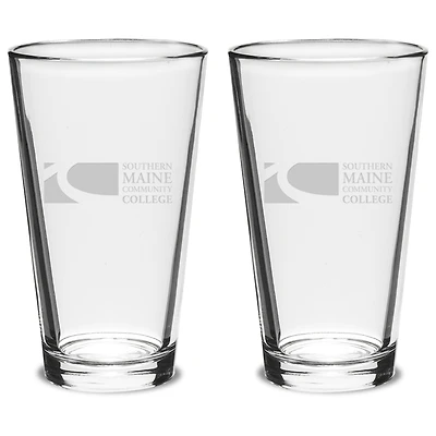 SMCC SeaWolves 16oz. 2-Piece Classic Pub Glass Set