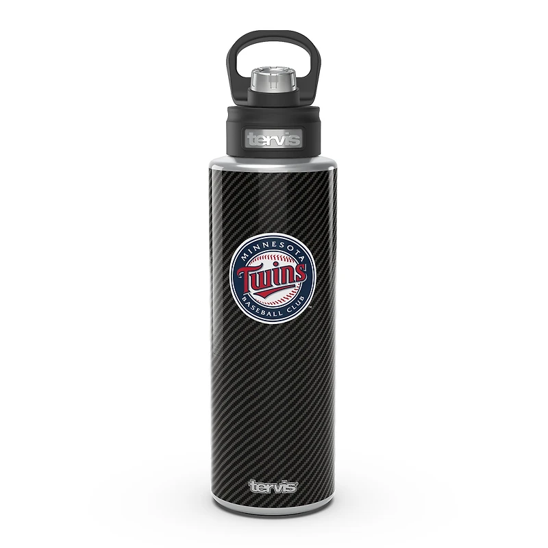 Tervis Minnesota Twins 40oz. Carbon Fiber Wide Mouth Water Bottle