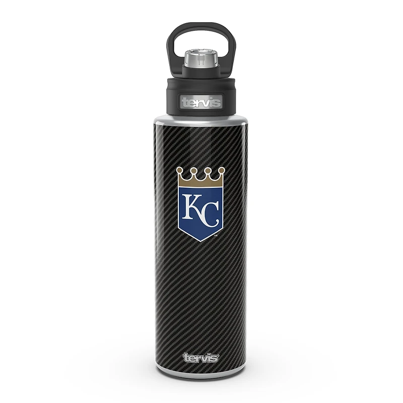 Tervis Kansas City Royals 40oz. Carbon Fiber Wide Mouth Water Bottle