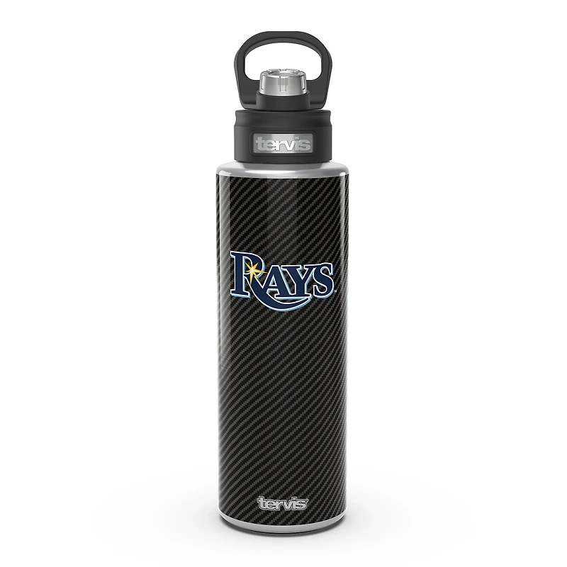 Tervis Tampa Bay Rays 40oz. Carbon Fiber Wide Mouth Water Bottle