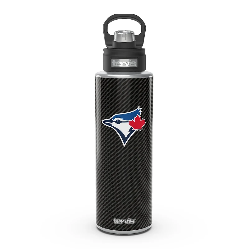 Tervis Toronto Blue Jays 40oz. Carbon Fiber Wide Mouth Water Bottle