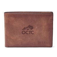 Fossil  Brown Owensboro Community and Technical College Derrick Front Pocket Bifold Wallet