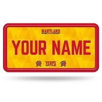 Maryland Terrapins 6" x 12" Personalized License Plate