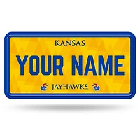 Kansas Jayhawks 6" x 12" Personalized License Plate