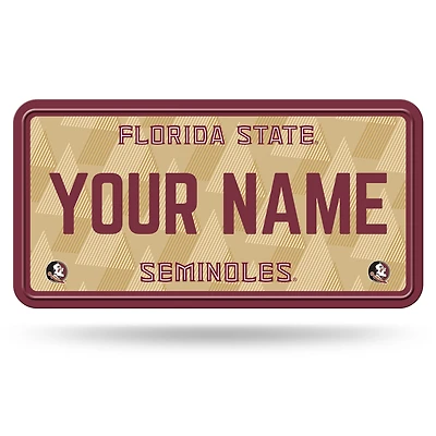 Florida State Seminoles 6" x 12" Personalized License Plate