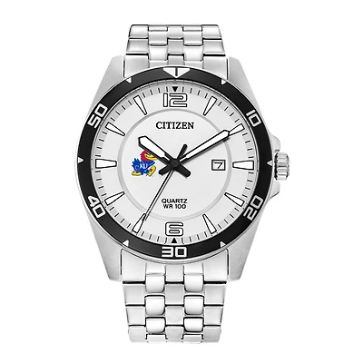 Men's Kansas Jayhawks Quartz Stainless Steel Watch