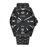 Men's  South Florida Bulls Quartz Black-Tone Stainless Steel Watch