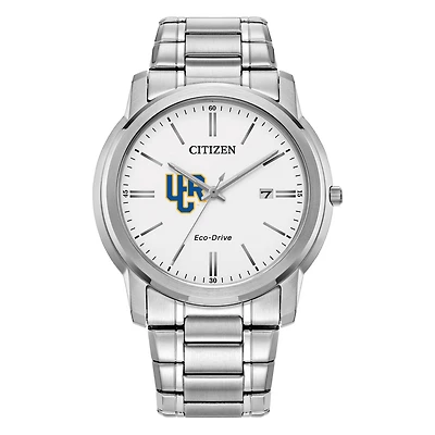 Men's Citizen Watch Silver UC Riverside Highlanders Eco-Drive Dial Stainless Steel Watch