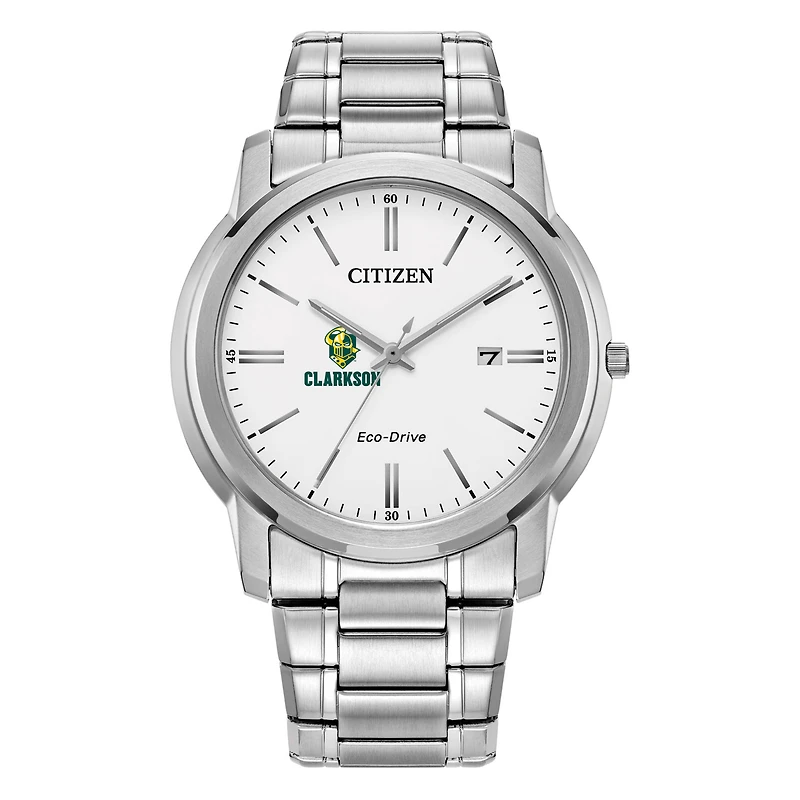 Men's Citizen Watch Silver Clarkson Golden Knights Eco-Drive Dial Stainless Steel Watch