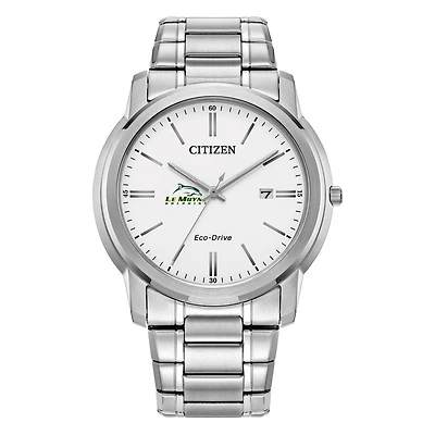 Men's Citizen Watch Silver Le Moyne Dolphins Eco-Drive Dial Stainless Steel Watch