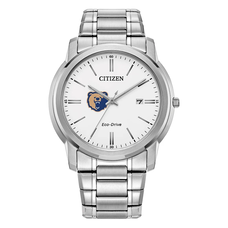 Men's Citizen Watch Silver Morgan State Bears Eco-Drive Dial Stainless Steel Watch