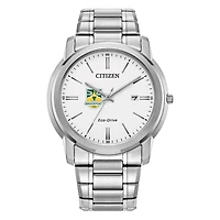 Men's Citizen Watch  Silver SUNY Brockport Golden Eagles Eco-Drive White Dial Stainless Steel Watch