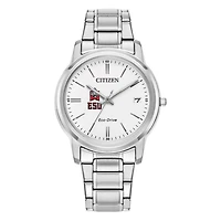 Women's Citizen Watch  Silver East Stroudsburg Warriors Eco-Drive White Dial Stainless Steel Watch