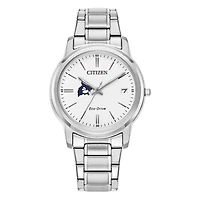 Women's Citizen Watch  Silver Westfield State Owls Eco-Drive White Dial Stainless Steel Watch