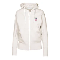 Women's Levelwear  Khaki USWNT Gardinia Full-Zip Hoodie