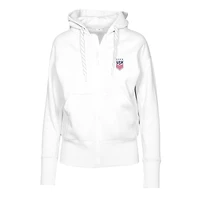 Women's Levelwear  White USWNT Gardinia Full-Zip Hoodie