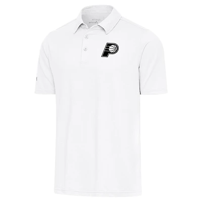 Men's Antigua White Indiana Pacers Par 3 Polo
