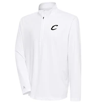 Men's Antigua Cleveland Cavaliers Metallic Logo Tribute Quarter-Zip Top