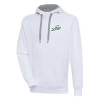 Men's Antigua  White Florida Gulf Coast Eagles Victory Pullover Hoodie