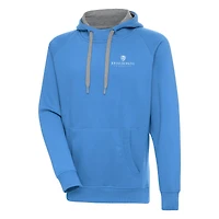 Men's Antigua  Light Blue Johns Hopkins Blue Jays Victory Pullover Hoodie