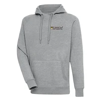 Men's Antigua  Heather Gray Lehigh Mountain Hawks Victory Pullover Hoodie