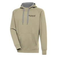 Men's Antigua  Khaki Lehigh Mountain Hawks Victory Pullover Hoodie