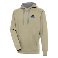 Men's Antigua  Khaki Delaware Fightin' Blue Hens Victory Pullover Hoodie