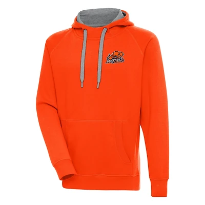 Men's Antigua Orange Bucknell Bison Victory Pullover Hoodie