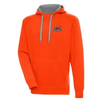 Men's Antigua  Orange Bucknell Bison Victory Pullover Hoodie