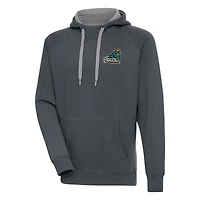 Men's Antigua  Charcoal Coastal Carolina Chanticleers Victory Pullover Hoodie