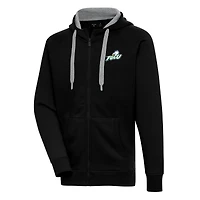 Men's Antigua  Black Florida Gulf Coast Eagles Victory Full-Zip Hoodie