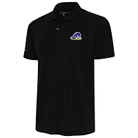 Men's Antigua  Black Delaware Fightin' Blue Hens Tribute Polo