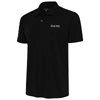 Men's Antigua  Black Emory Eagles Tribute Polo