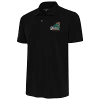 Men's Antigua  Black Coastal Carolina Chanticleers Tribute Polo