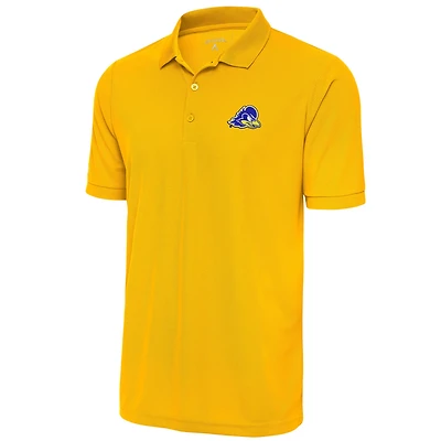 Men's Antigua  Gold Delaware Fightin' Blue Hens Legacy Pique Polo