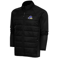 Men's Antigua  Black Delaware Fightin' Blue Hens Altitude Quilted Full-Zip Jacket