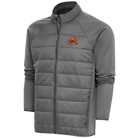 Men's Antigua  Steel Bucknell Bison Altitude Quilted Full-Zip Jacket