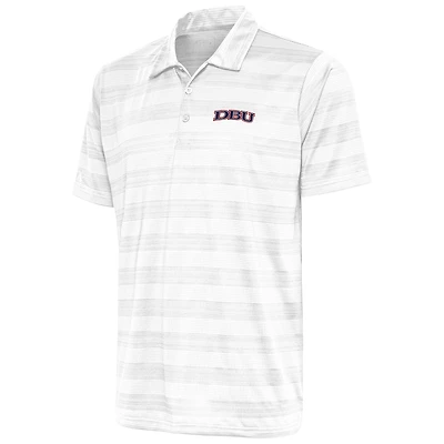 Men's Antigua  White Dallas Baptist Patriots Compass Polo