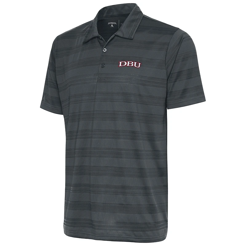 Men's Antigua  Pewter Dallas Baptist Patriots Compass Polo