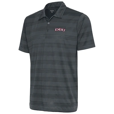 Men's Antigua  Pewter Dallas Baptist Patriots Compass Polo