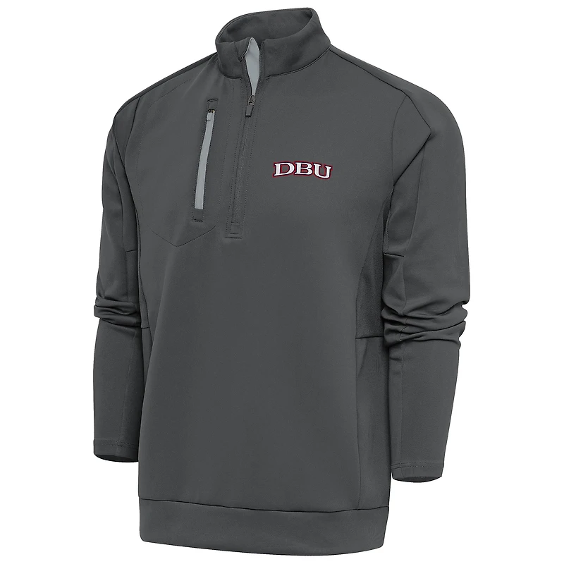 Men's Antigua Pewter Dallas Baptist Patriots Generation Quarter-Zip Pullover Top