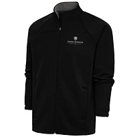 Men's Antigua  Black Johns Hopkins Blue Jays Links Full-Zip Golf Jacket