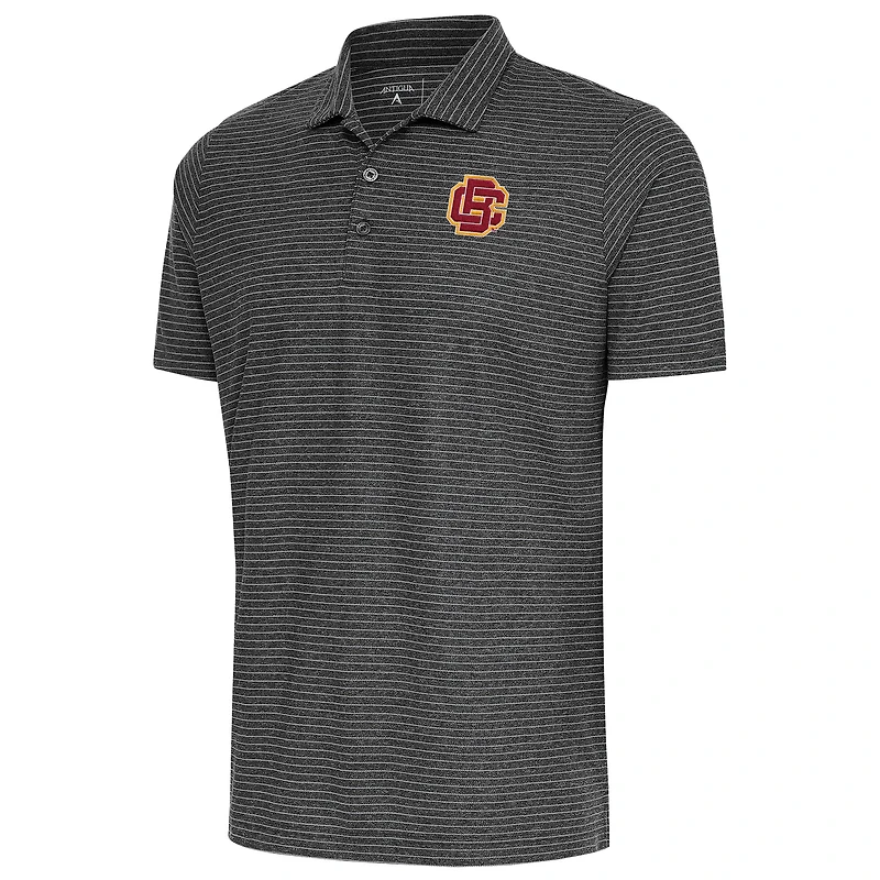 Men's Antigua  Heather Black/Silver Bethune-Cookman Wildcats Esteem Polo