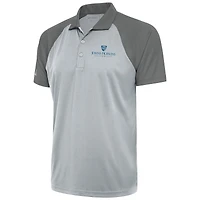 Men's Antigua  Silver/Steel Johns Hopkins Blue Jays Nova Polo
