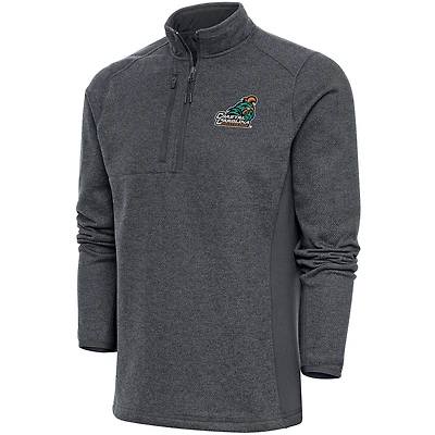 Men's Antigua  Charcoal Coastal Carolina Chanticleers Course Quarter-Zip Top