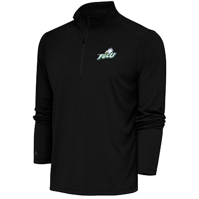 Men's Antigua  Black Florida Gulf Coast Eagles Tribute Quarter-Zip Top