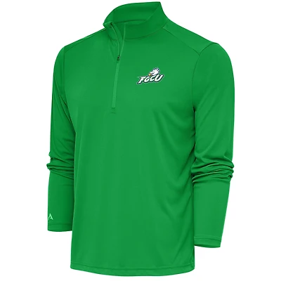 Men's Antigua  Green Florida Gulf Coast Eagles Tribute Quarter-Zip Top