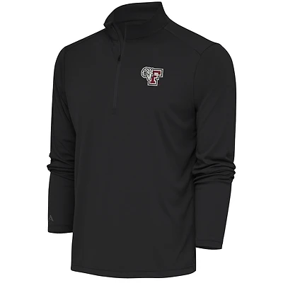 Men's Antigua  Charcoal Fordham Rams Tribute Quarter-Zip Top