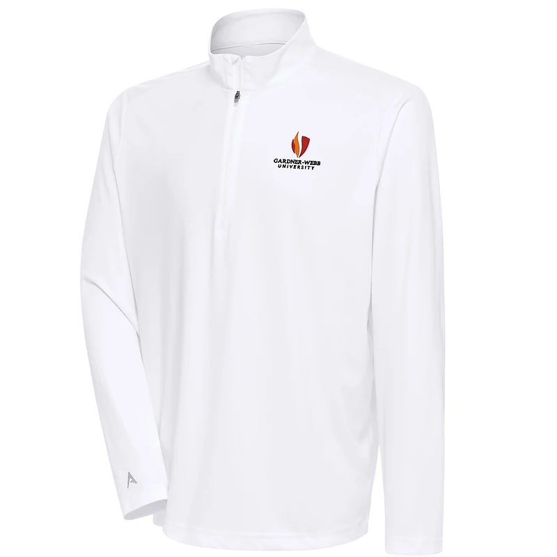 Men's Antigua White Gardner-Webb Bulldogs Tribute Quarter-Zip Top